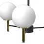 Lampa wisząca 3x15 W biała-czarna 1653 Luminex Awinion zdj.3