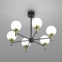 Lampa wisząca 6x15 W biała-czarna 1654 Luminex Awinion zdj.4