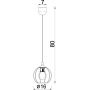 Lampa wisząca 1x15 W czarna 204 Luminex Laps zdj.2
