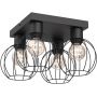 Lampa podsufitowa 4x15 W czarna 221 Luminex Laps zdj.1