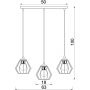 Lampa wisząca 1x15 W czarna 223 Luminex Leti zdj.2