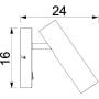 Kinkiet 1x8 W beżowy 256 Luminex Axion zdj.2