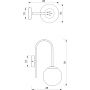 Kinkiet 1x60 W biały 3193 Luminex Cambridge zdj.2