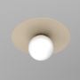Plafon 1x15 W beżowy 3306 Luminex Flat zdj.1