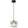 Lampa wisząca 1x15 W biała-zielona 3379 Luminex Bambini zdj.1