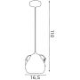 Lampa wisząca 1x15 W biała-zielona 3379 Luminex Bambini zdj.2