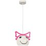 Lampa wisząca 1x15 W biała-różowa 3385 Luminex Bambini zdj.1