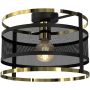 Lampa podsufitowa 1x60 W czarna 3902 Luminex Rim zdj.1