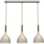 Lampa wisząca 3x60 W złota-beżowa 4006 Luminex Noak zdj.1