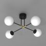 Lampa podsufitowa 4x15 W biała-czarna 4273 Luminex Glame zdj.4