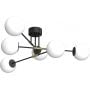 Lampa podsufitowa 6x15 W biała-czarna 4274 Luminex Glame zdj.1