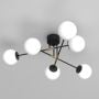 Lampa podsufitowa 6x15 W biała-czarna 4274 Luminex Glame zdj.4