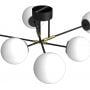 Lampa podsufitowa 6x15 W biała-czarna 4274 Luminex Glame zdj.3