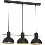 Lampa wisząca 3x15 W czarna-złota 4288 Luminex Estate Mini zdj.1