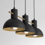 Lampa wisząca 3x15 W czarna-złota 4288 Luminex Estate Mini zdj.4