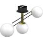 Lampa podsufitowa 3x15 W biała-czarna-złota 4559 Luminex Satelit zdj.3