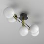 Lampa podsufitowa 5x15 W biała-czarna-złota 4561 Luminex Satelit zdj.4