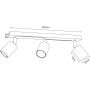 Lampa podsufitowa 3x8 W beżowa 4597 Luminex Striper zdj.2