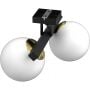 Lampa podsufitowa 2x15 W czarna 4628 Luminex Idris zdj.1