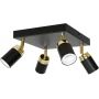 Lampa podsufitowa 4x8 W czarna 5166 Luminex Reno zdj.1