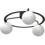 Lampa podsufitowa 3x15 W czarna 5668 Luminex Ballo zdj.1