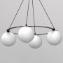 Lampa wisząca 6x15 W czarna 5674 Luminex Ballo zdj.4
