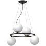 Lampa wisząca 4x15 W czarna-złota 5677 Luminex Bolti zdj.1