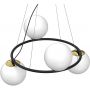 Lampa wisząca 4x15 W czarna-złota 5677 Luminex Bolti zdj.2