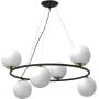 Lampa wisząca 6x15 W czarna-złota 5678 Luminex Bolti zdj.1