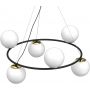 Lampa wisząca 6x15 W czarna-złota 5678 Luminex Bolti zdj.2