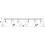 Lampa podsufitowa 6x8 W czarna-drewno 7053 Luminex Nisse zdj.2
