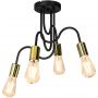 Lampa podsufitowa 4x60 W czarna 7994 Luminex Dow zdj.1