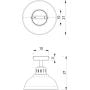 Lampa podsufitowa 1x15 W beżowa 8888 Luminex Sven zdj.2