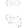 Kinkiet 1x8 W beżowy 9526 Luminex Link zdj.2