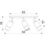 Lampa podsufitowa 3x8 W beżowa 9528 Luminex Link zdj.2