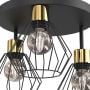 Lampa podsufitowa 1x15 W czarna-złota 9853 Luminex Parkla zdj.3