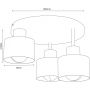 Lampa podsufitowa 1x15 W czarna 9854 Luminex Parkla zdj.2