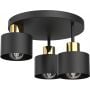 Lampa podsufitowa 1x15 W czarna-złota 9855 Luminex Parkla zdj.1