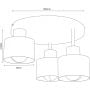 Lampa podsufitowa 1x15 W czarna-złota 9855 Luminex Parkla zdj.2