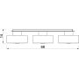 Lampa podsufitowa 3x15 W beżowa 9929 Luminex Marti zdj.2
