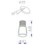 Lampa do zabudowy 1x3 W biała 7080 Mantra Guincho zdj.2