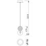 Lampa wisząca 1x20 W biała 7623 Mantra Galaxia zdj.2