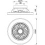 Plafon 1x70 W czarny 7805 Mantra Tibet zdj.2