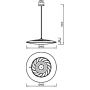 Lampa wisząca 1x50 W czarna 8102 Mantra Slim zdj.2