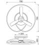 Lampa podsufitowa 1x60 W biała-drewno 8235 Mantra Ocean zdj.2