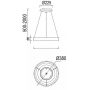 Lampa wisząca 1x30 W złota 8627 Mantra Niseko zdj.2