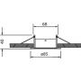 Lampa do zabudowy 1x12 W czarna 8655 Mantra Tavira zdj.3