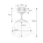 Lampa podsufitowa 1x40 W biała-czarna 108543 Markslöjd Rise zdj.2