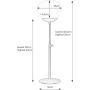 Lampa stołowa 1x40 W biała-mosiądz 108546 Markslöjd Rise zdj.2