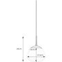 Lampa wisząca 1x40 W biała-czarna 108547 Markslöjd Rise zdj.2